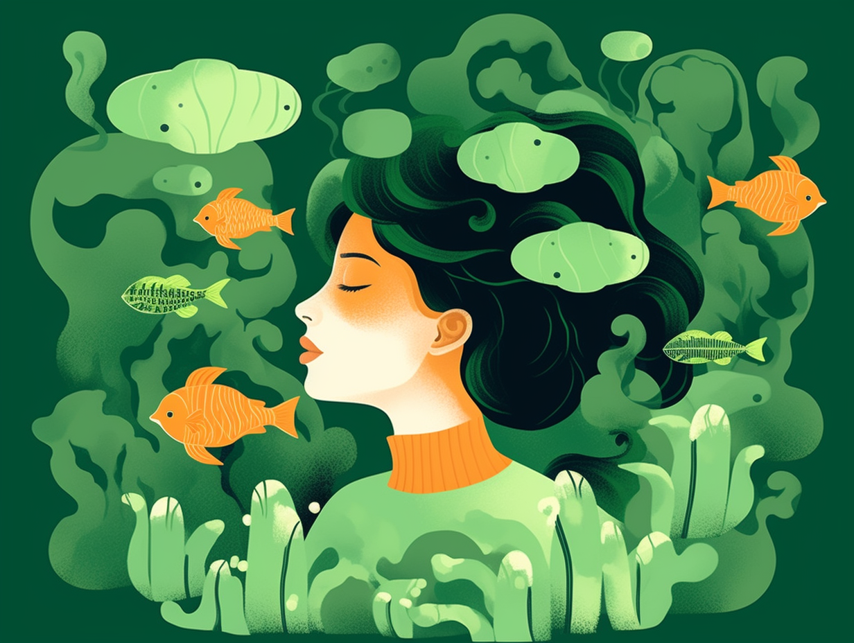 illustration of algae