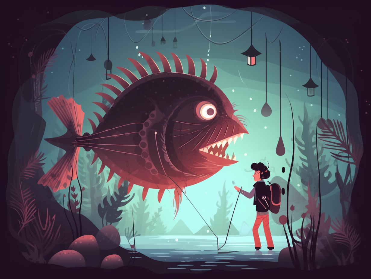 illustration of angler-fish