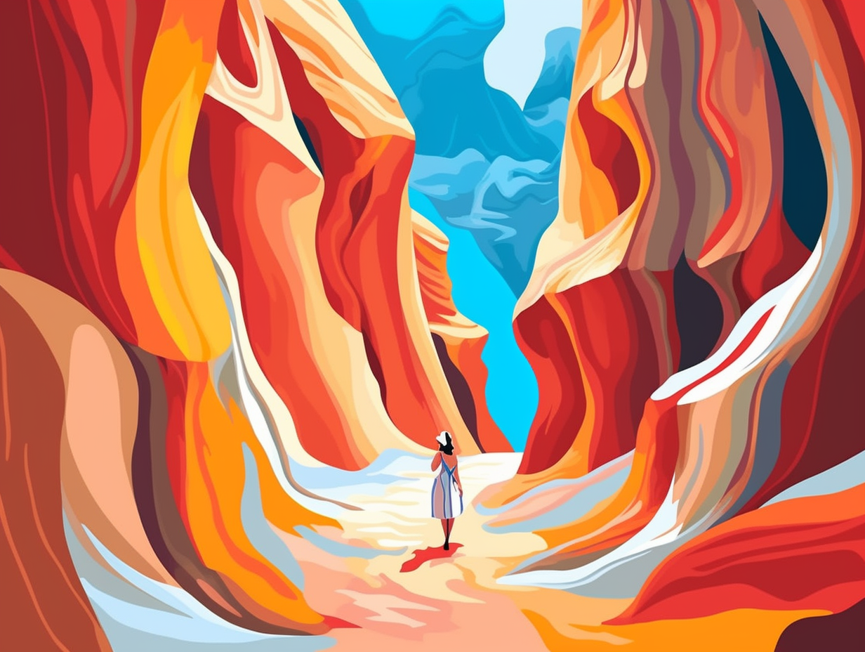 illustration of antelope-canyon