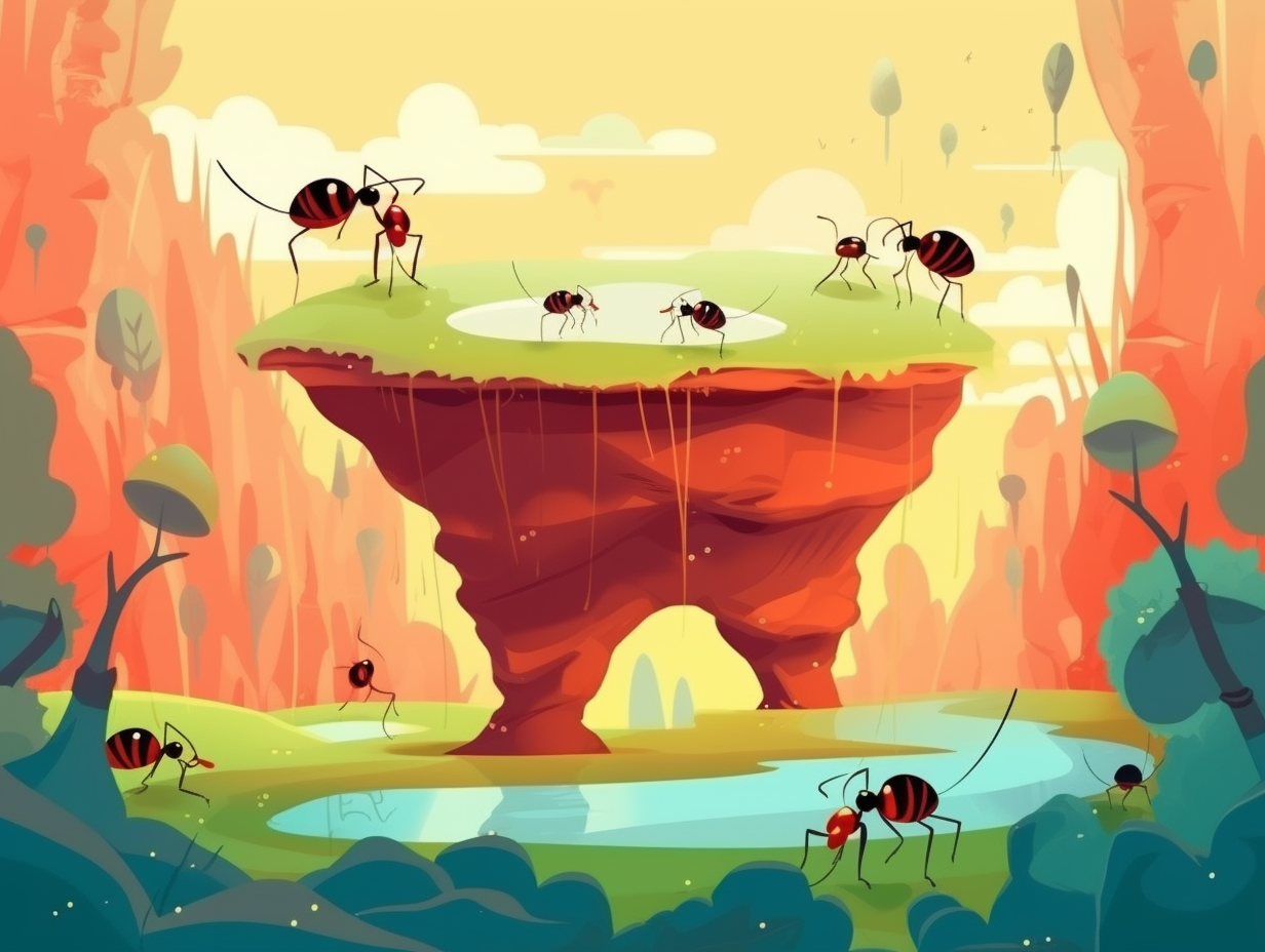 illustration of ants