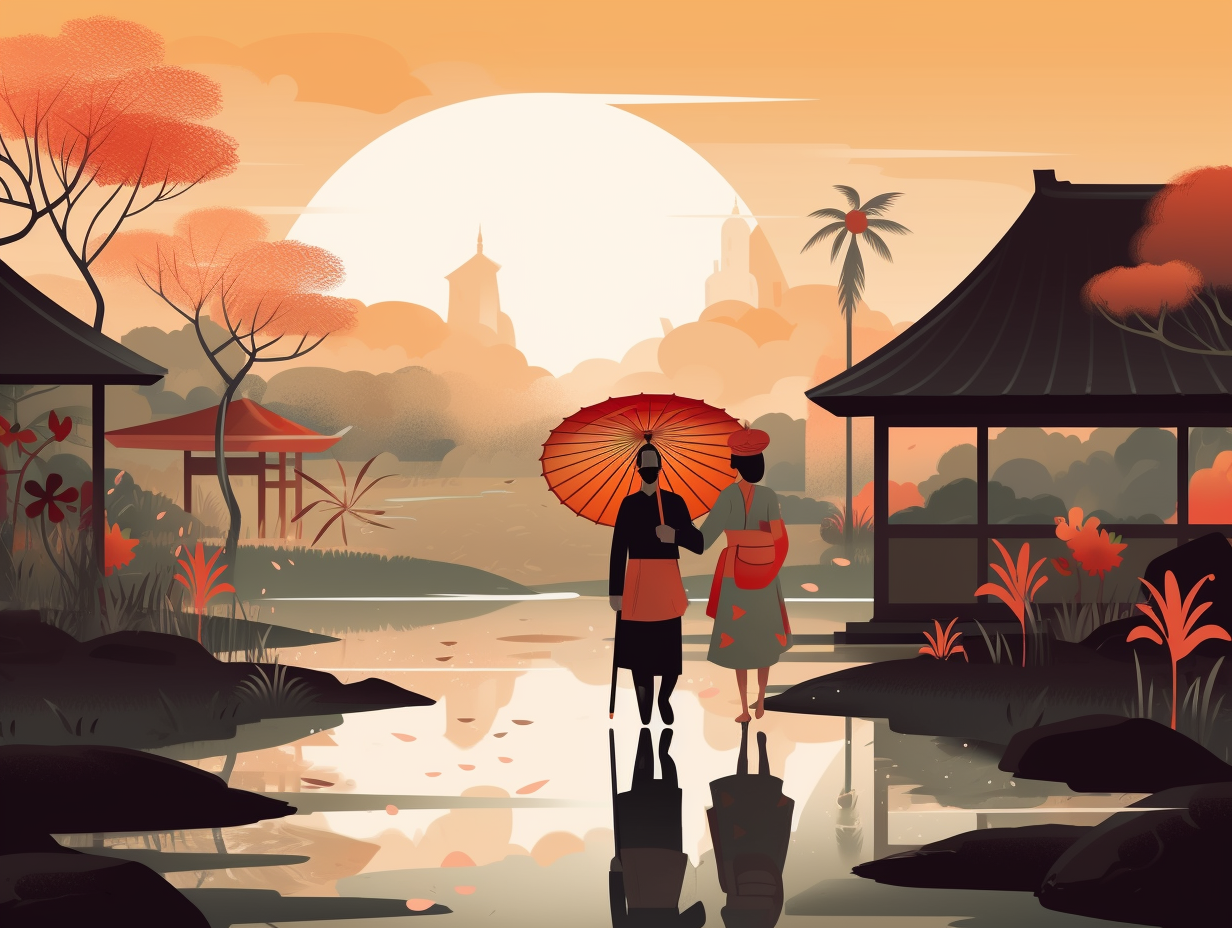 illustration of bali