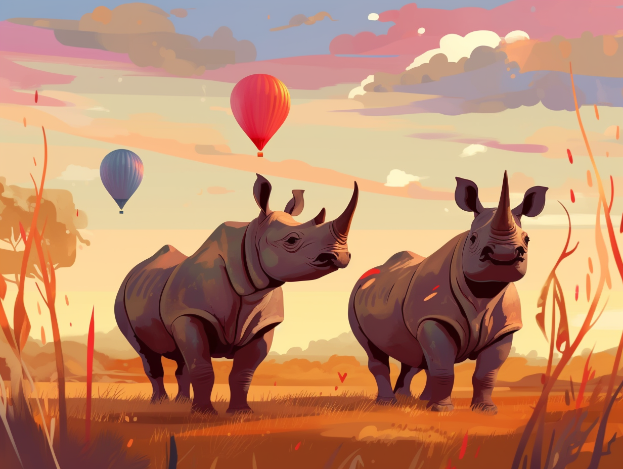black-rhinos