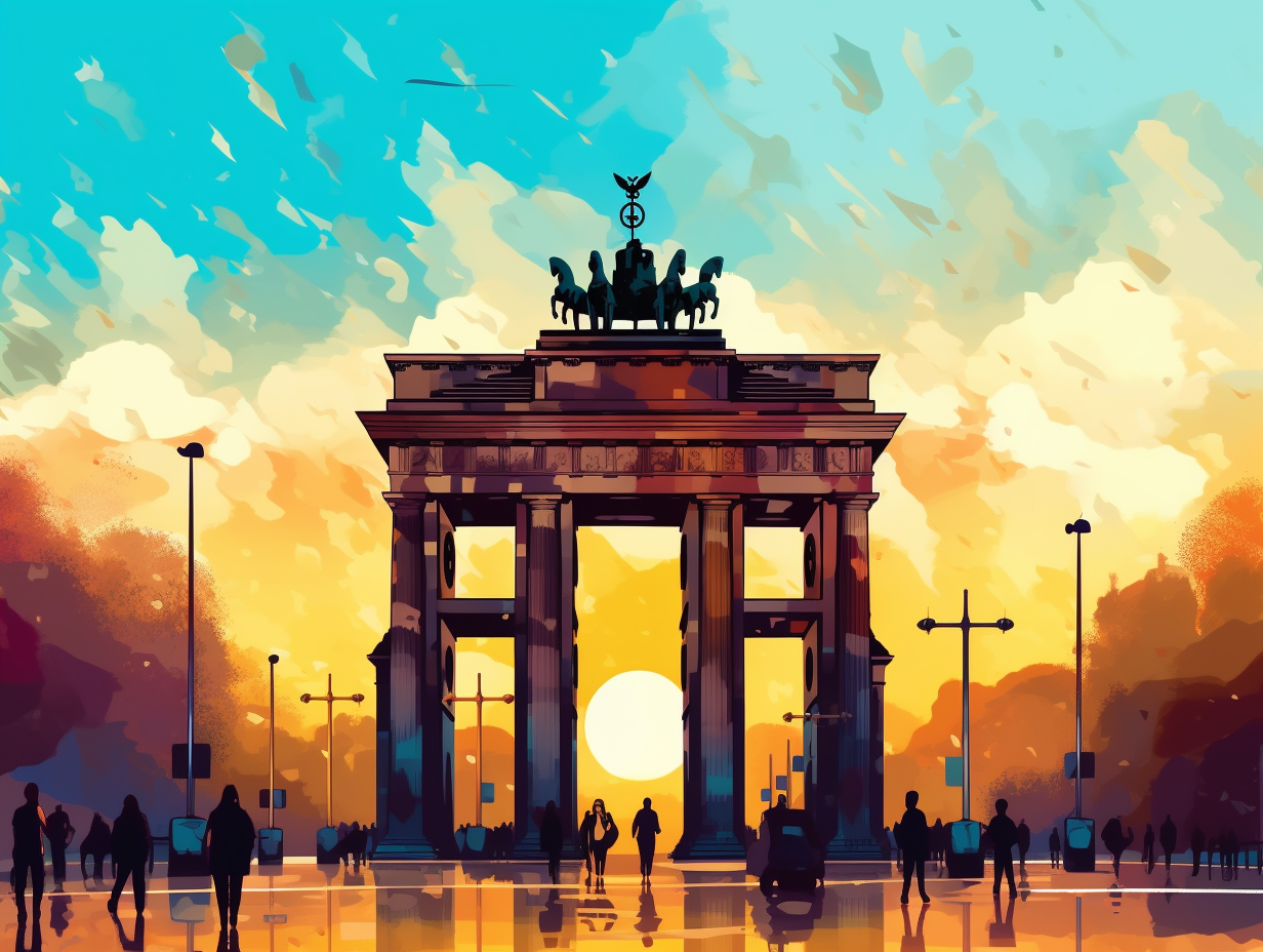 illustration of brandenburg-gate