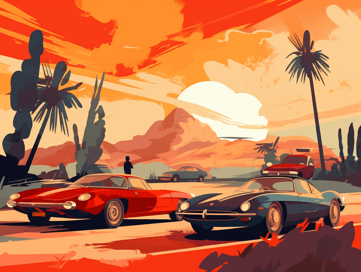 illustration of cars