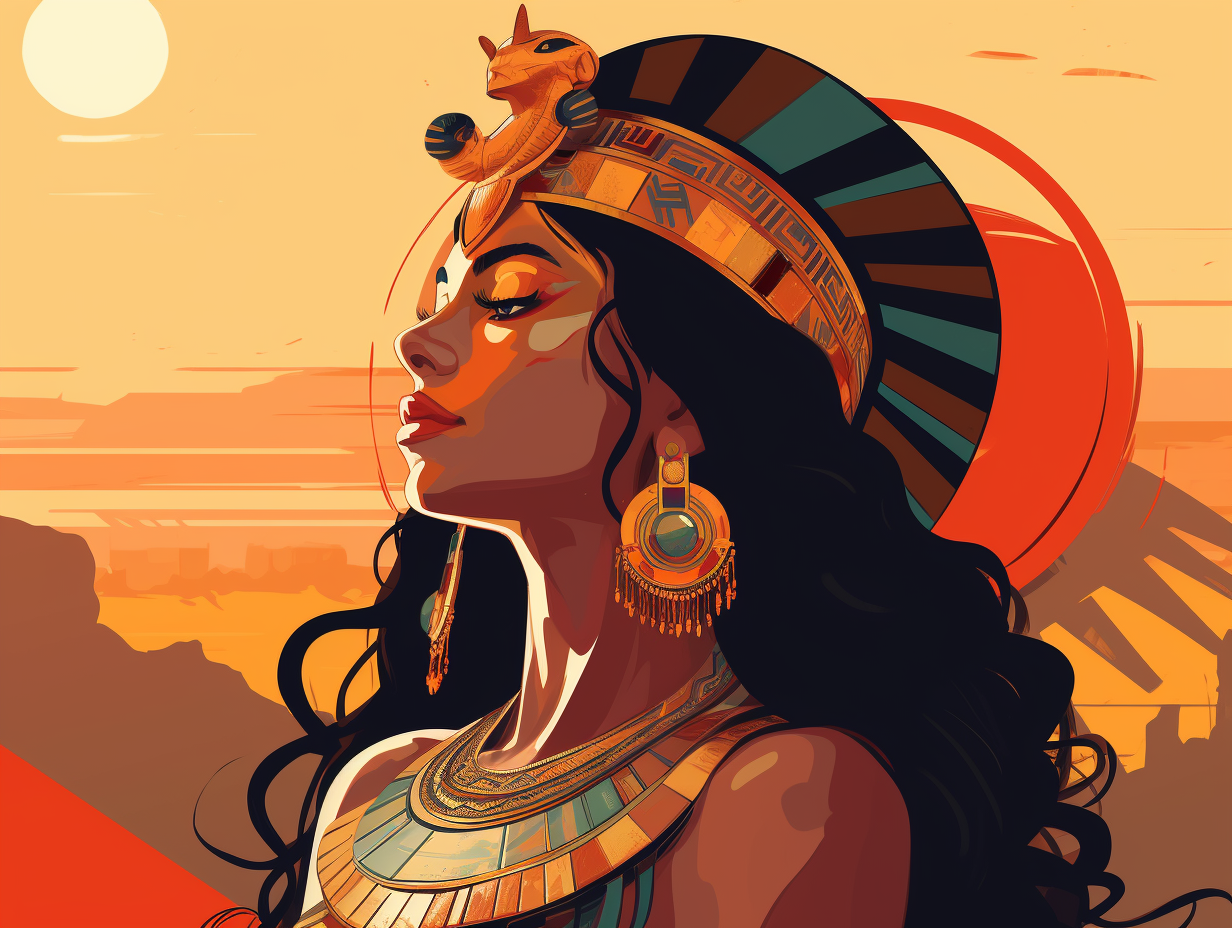 illustration of cleopatra