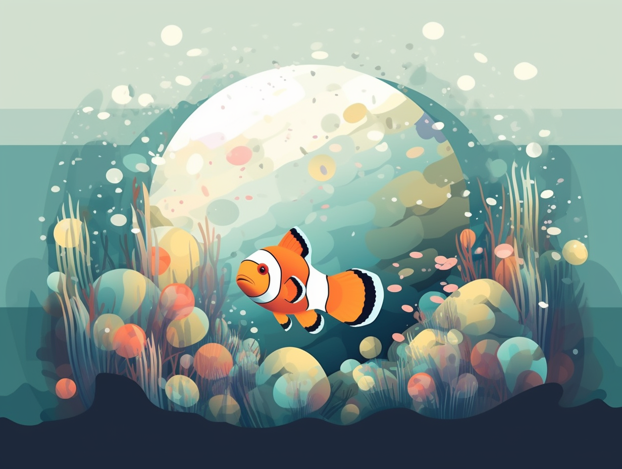 illustration of clownfish