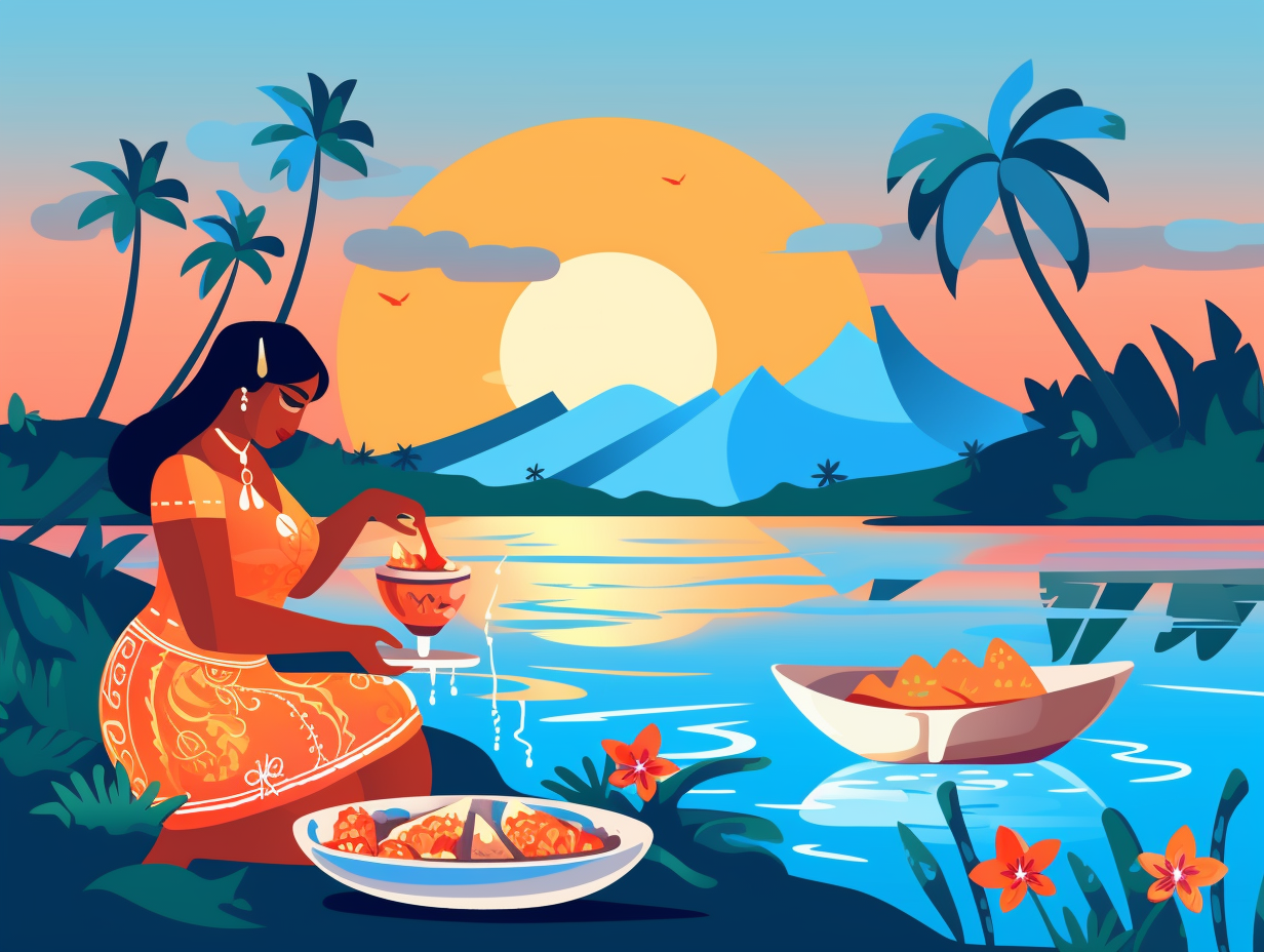 illustration of cook-islands