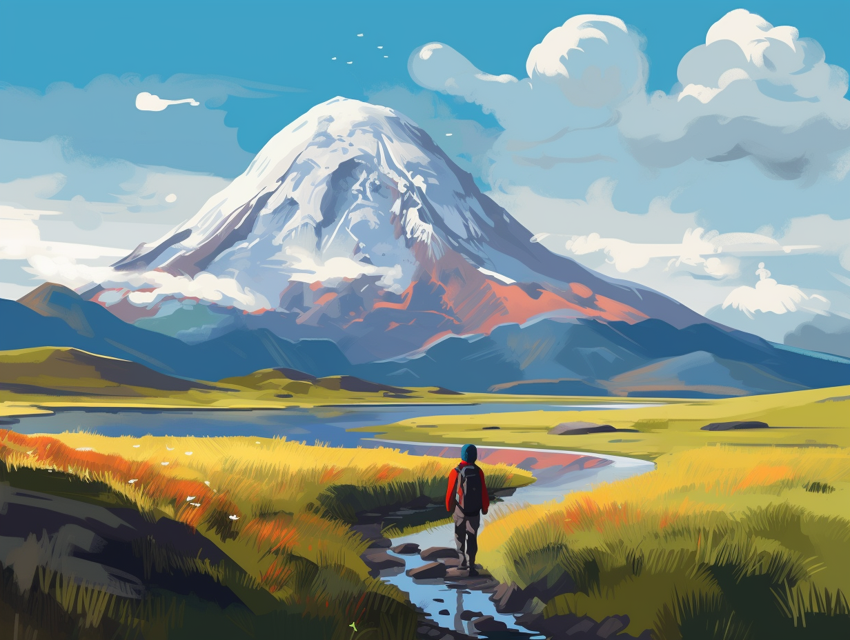 illustration of cotopaxi