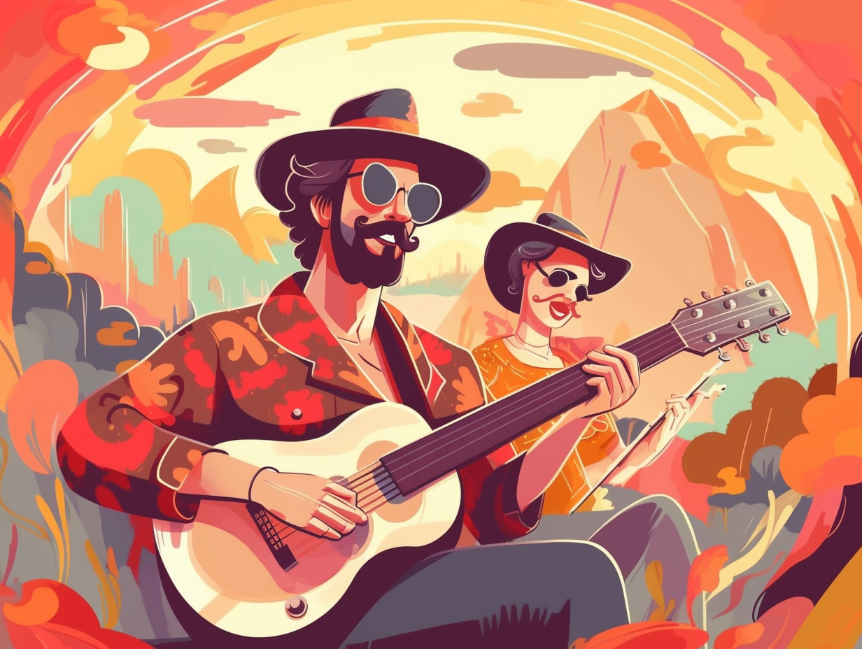 illustration of country-music