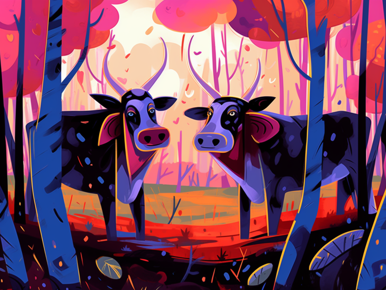 illustration of cows-for-kids