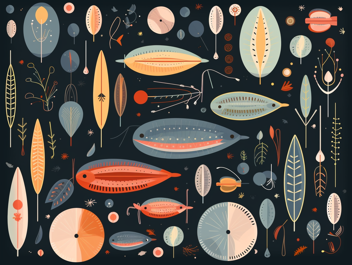 illustration of diatoms