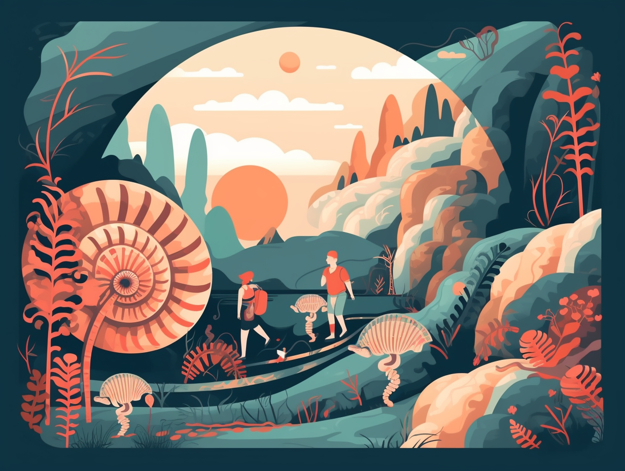 illustration of fossils