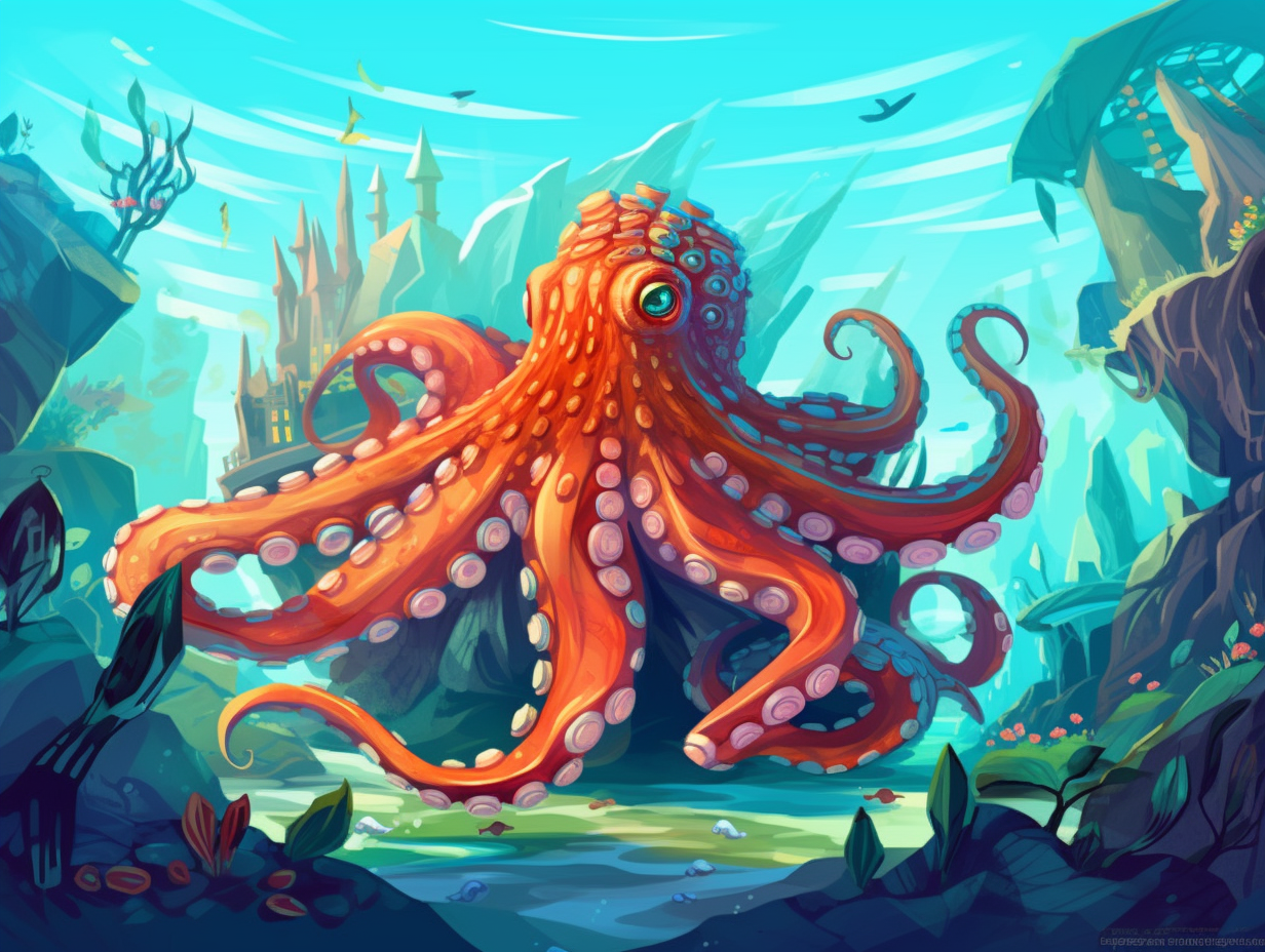 illustration of giant-pacific-octopus