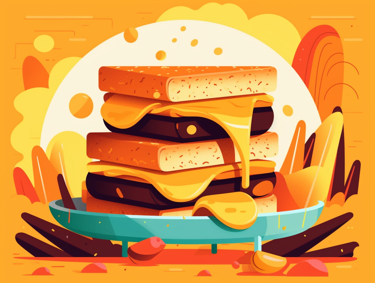 illustration of grilled-cheese