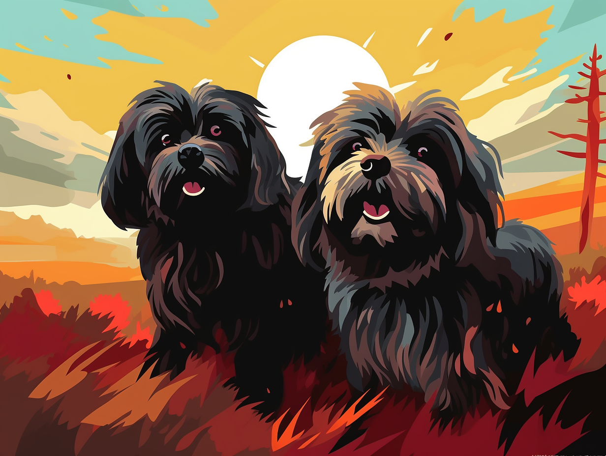 illustration of havanese-dogs