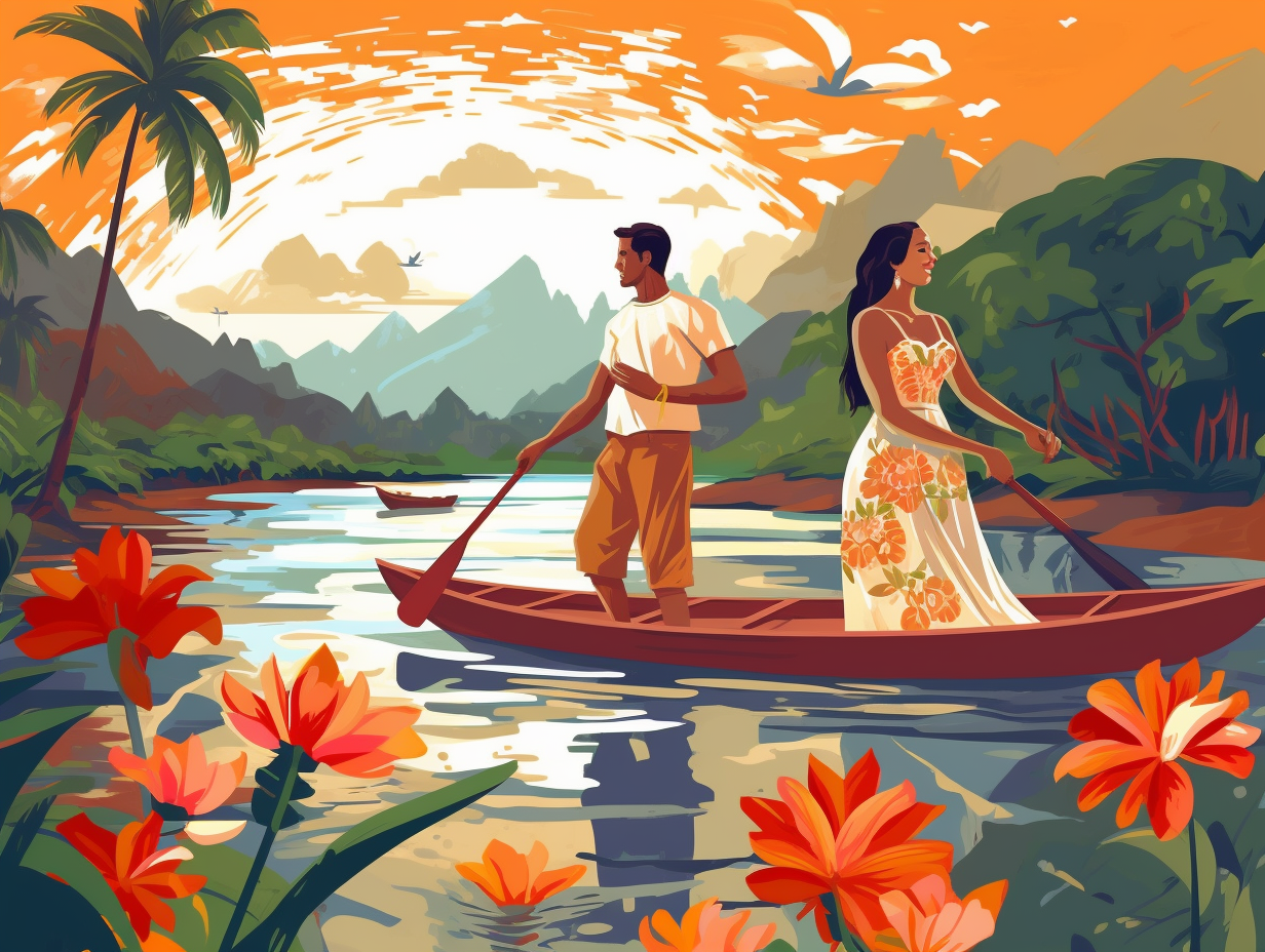 illustration of hawaii