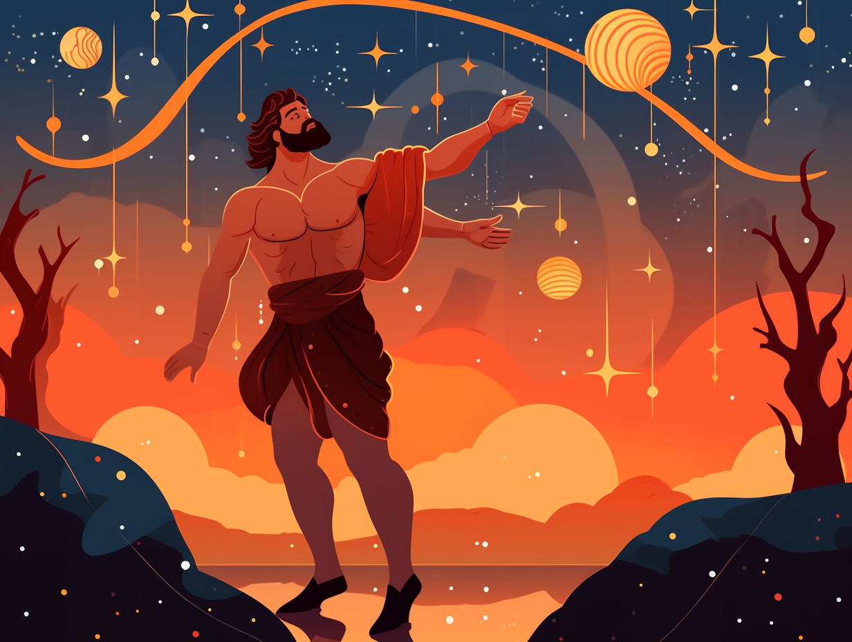 illustration of hercules-constellation