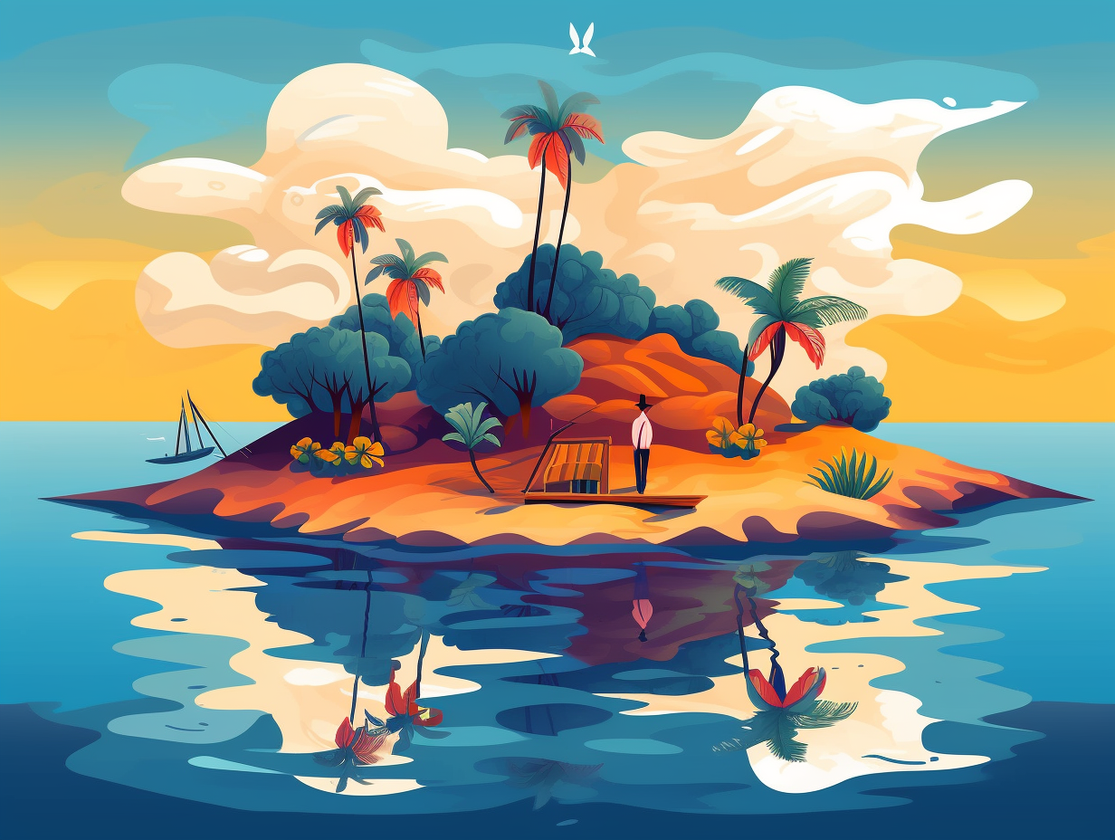 illustration of islands