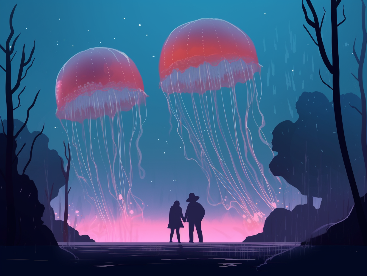 illustration of jellyfish