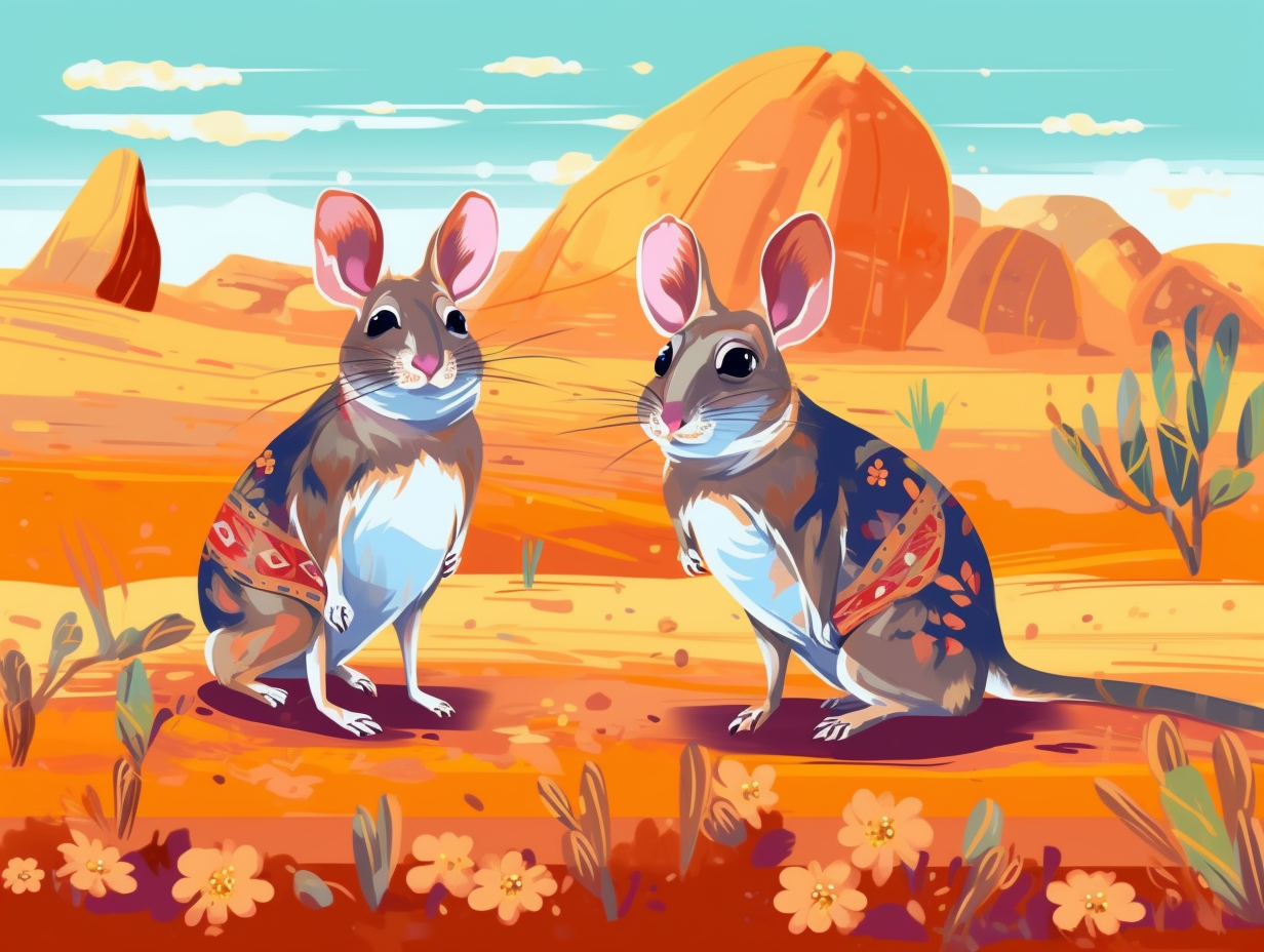 illustration of kangaroo-rats