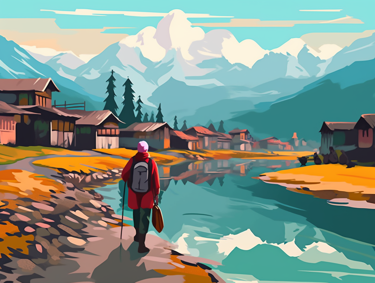 illustration of kashmir