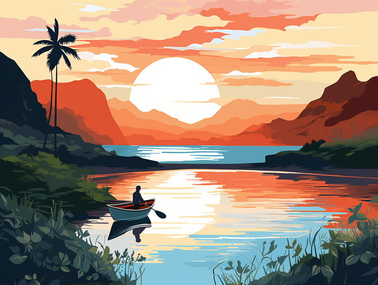illustration of kauai