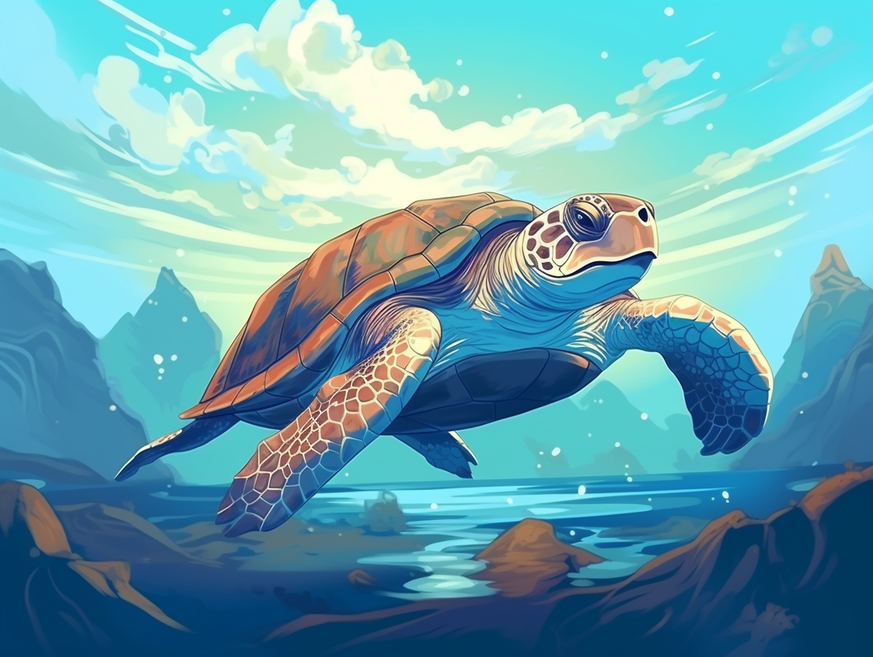 illustration of kemps-ridley-sea-turtle