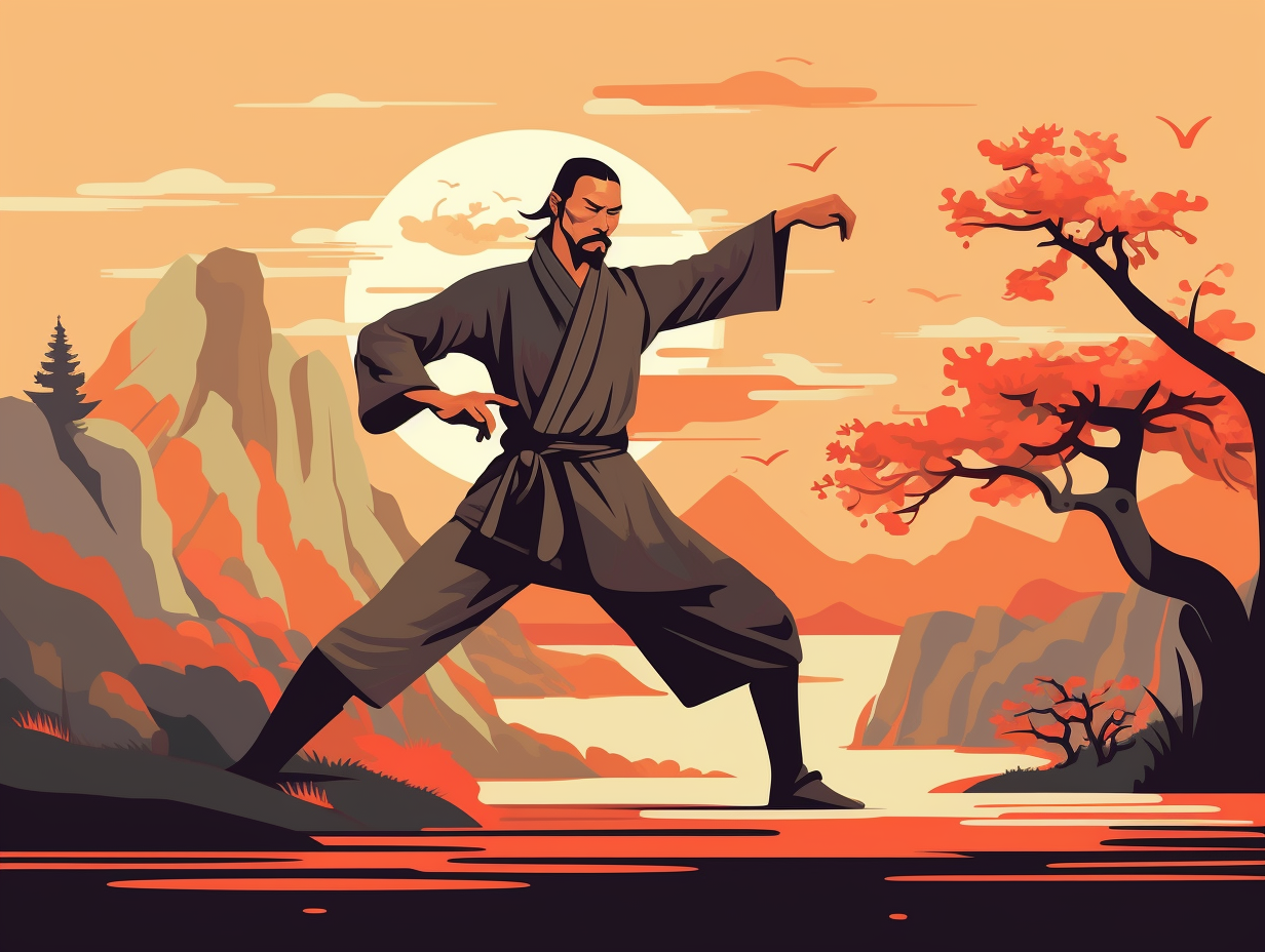 illustration of kung-fu