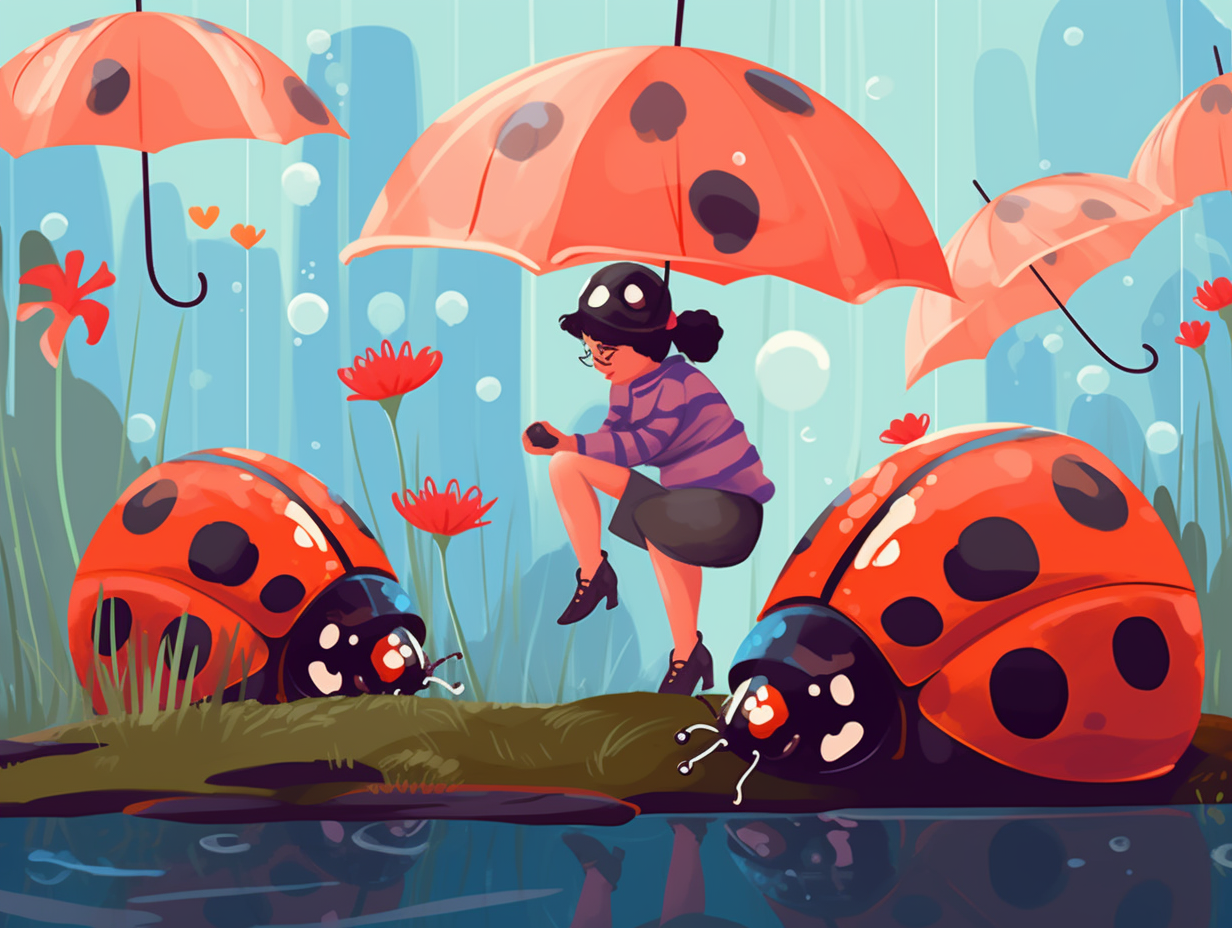 illustration of ladybugs
