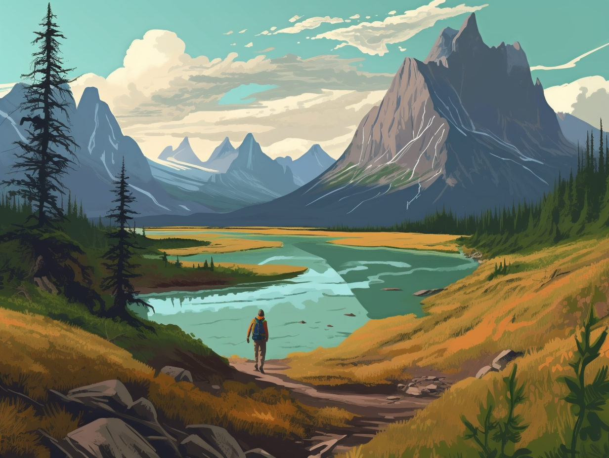 illustration of lake-clark-national-park