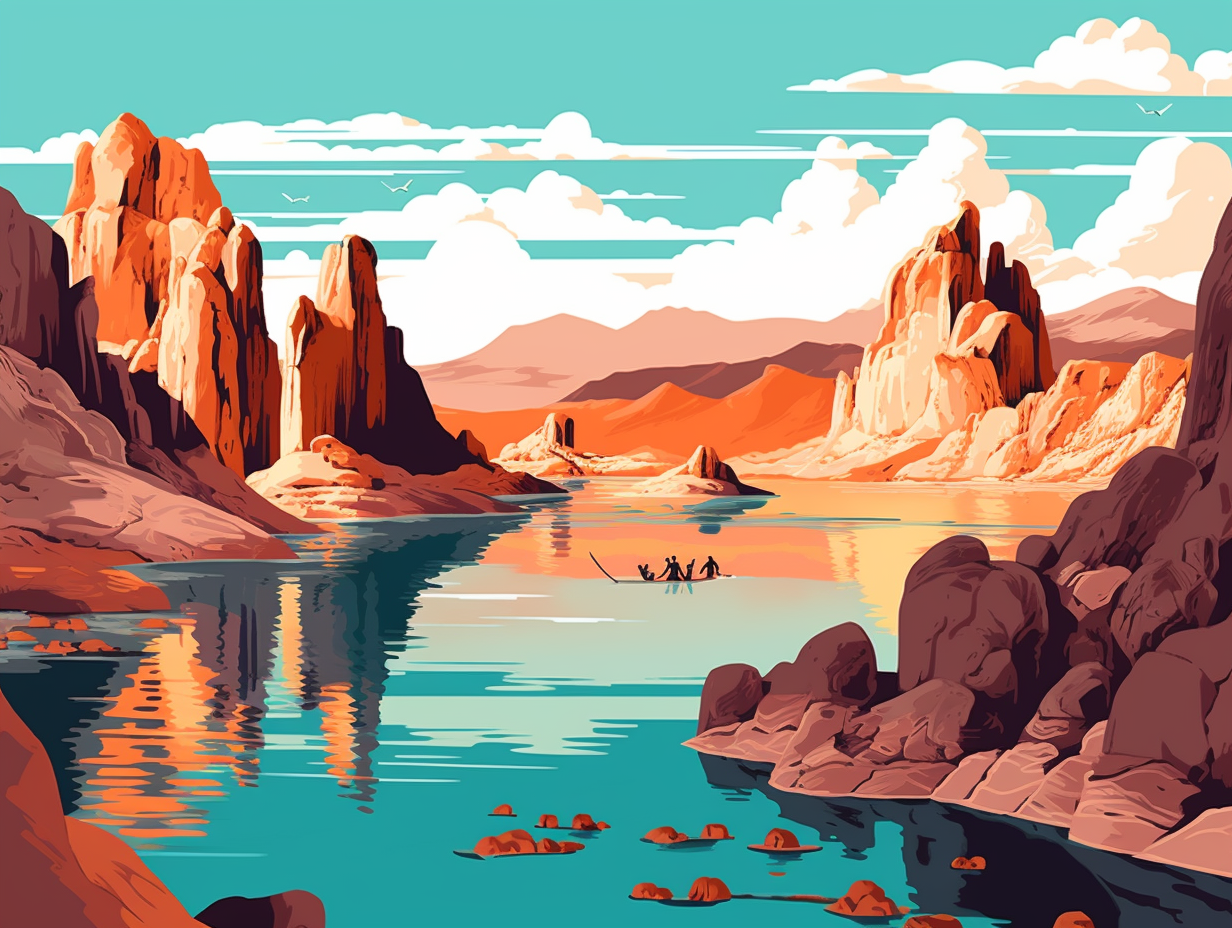 illustration of lake-mead