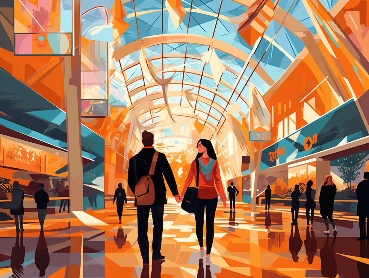 illustration of mall-of-america