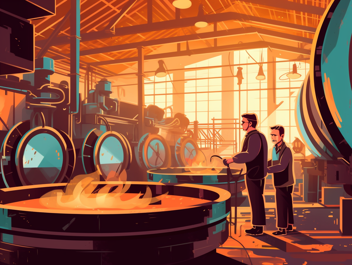 illustration of manufacturing