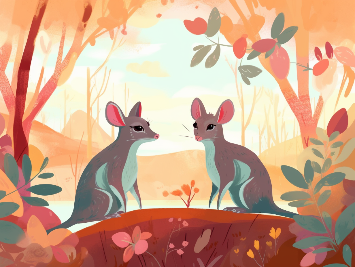 illustration of marsupials