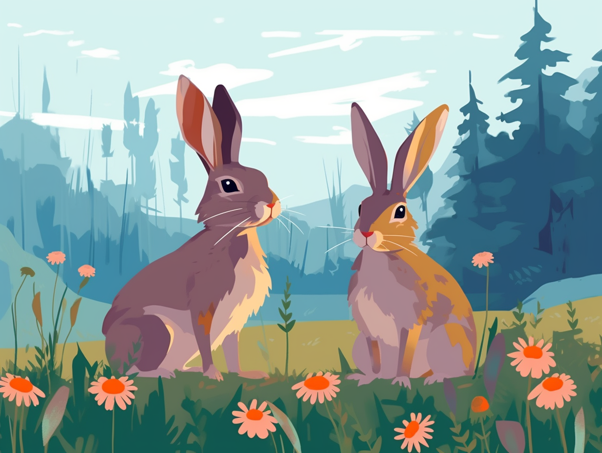 illustration of mini-rex-rabbits