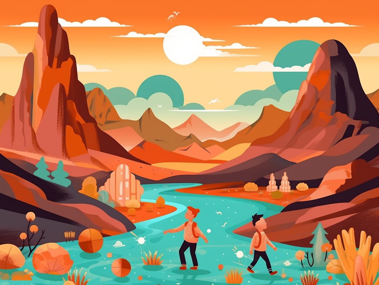 illustration of nevada-for-kids