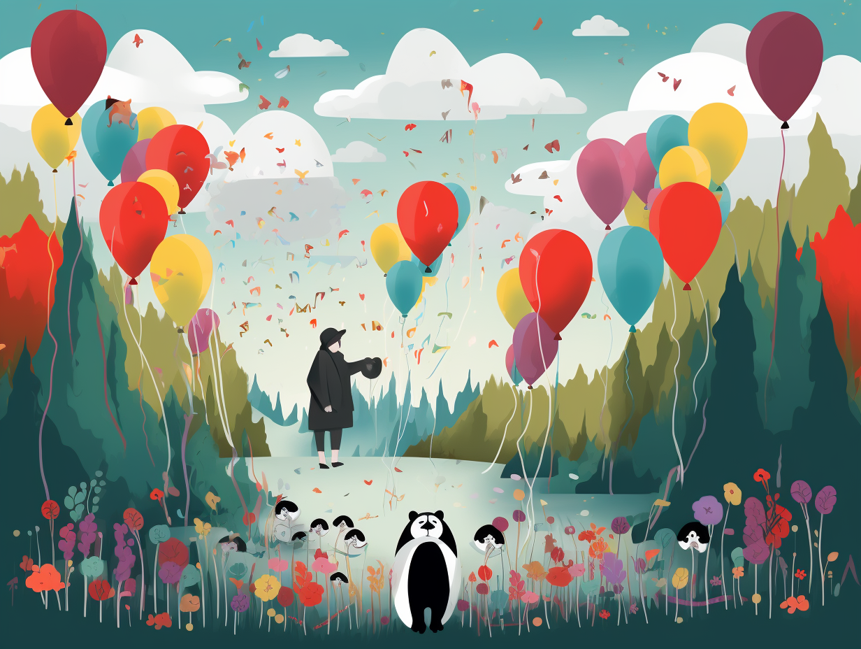 illustration of pandas