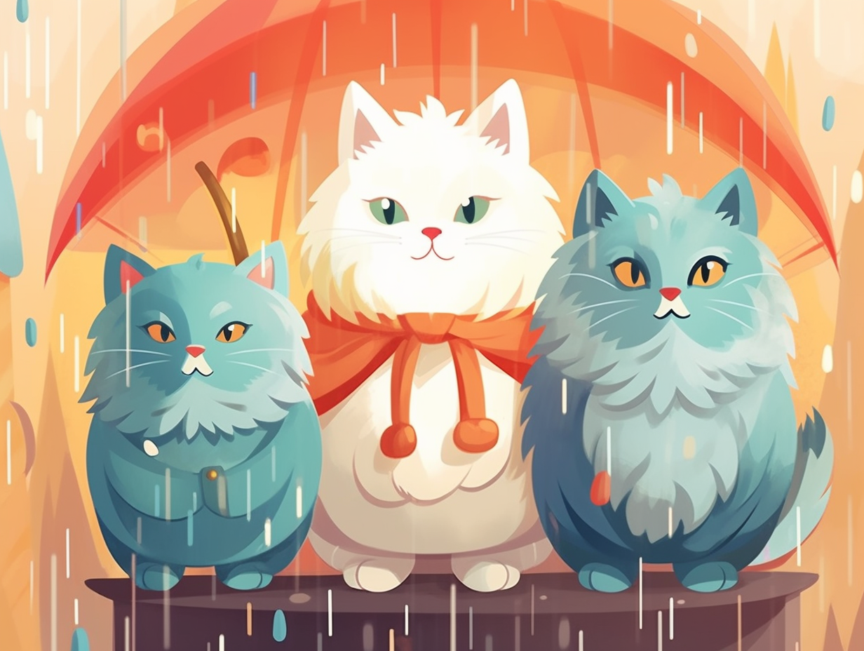 illustration of persian-cats