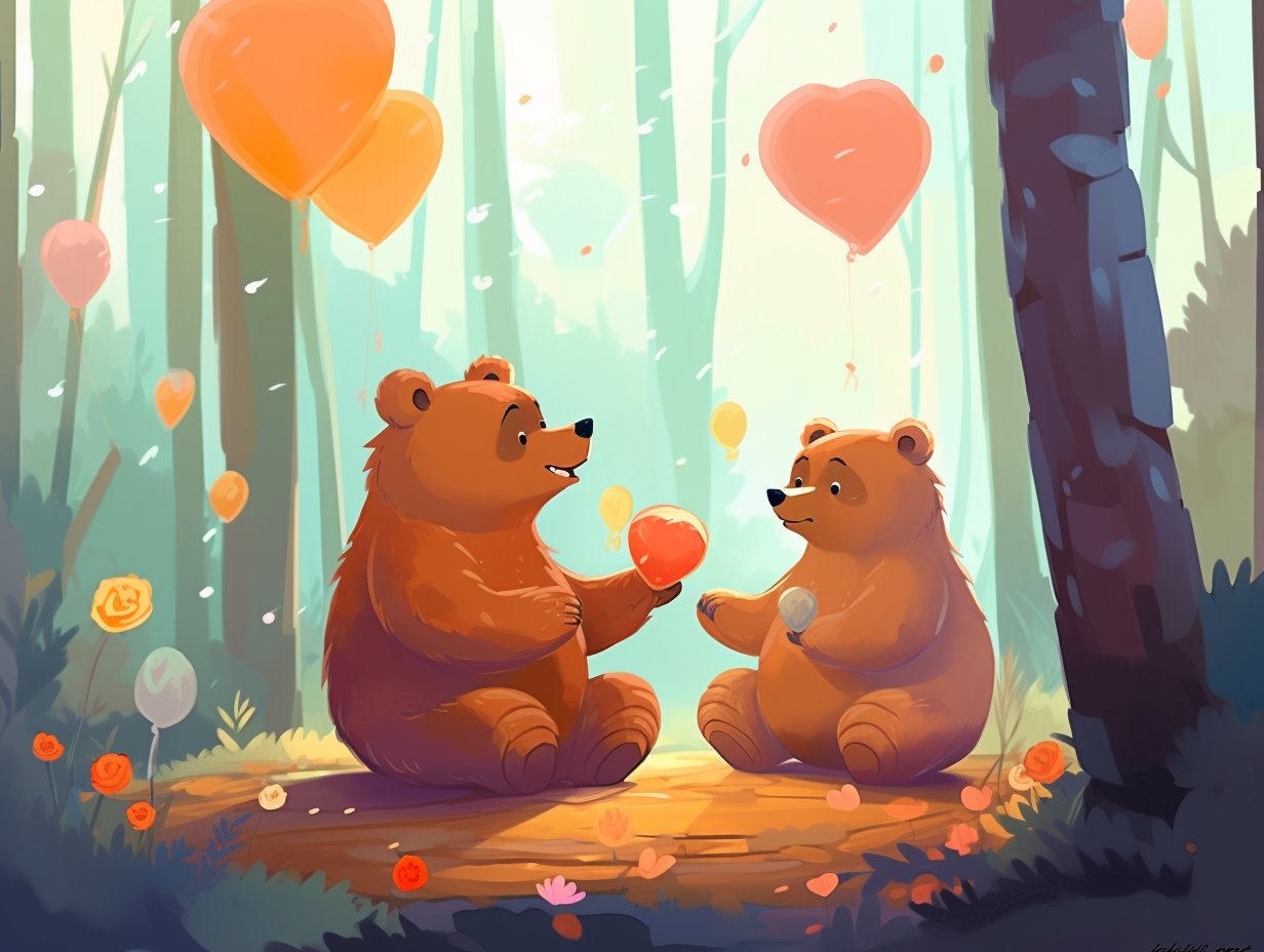 illustration of pizzly-bears