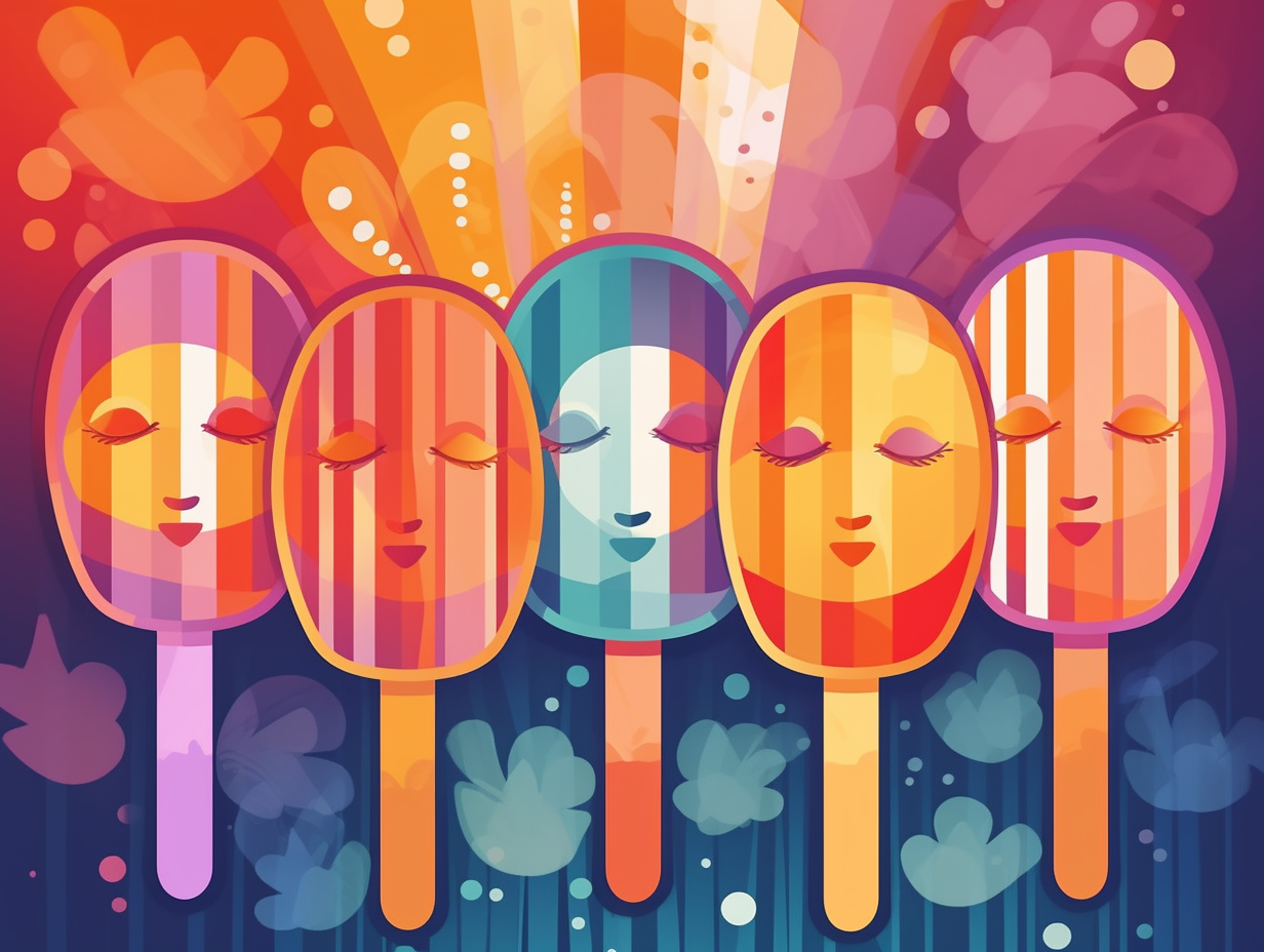 illustration of popsicles