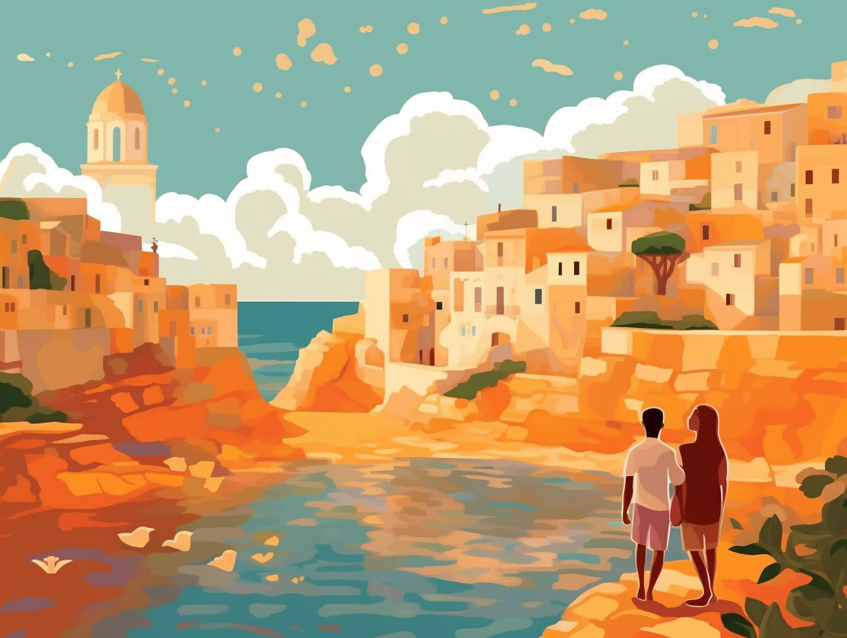 illustration of puglia