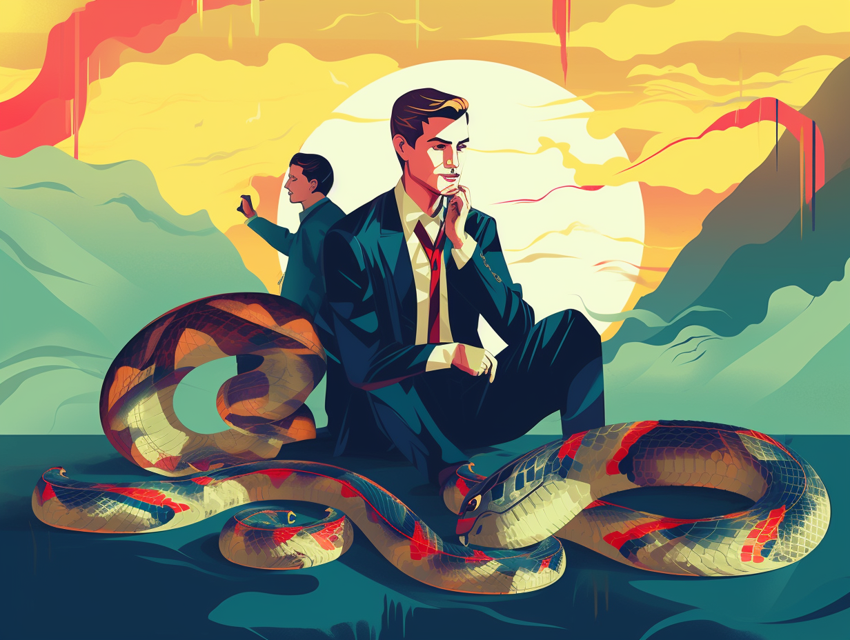 illustration of pythons