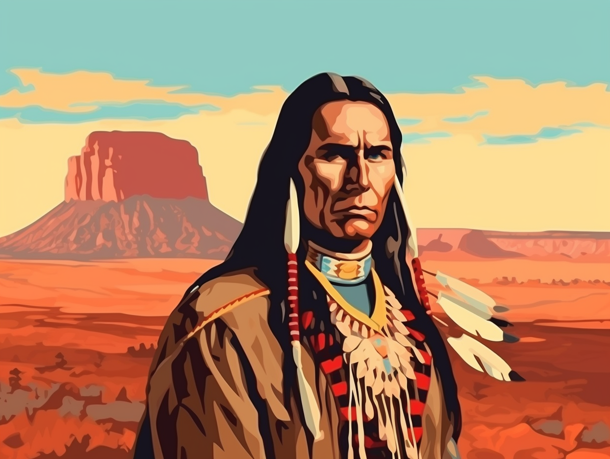 illustration of quanah-parker