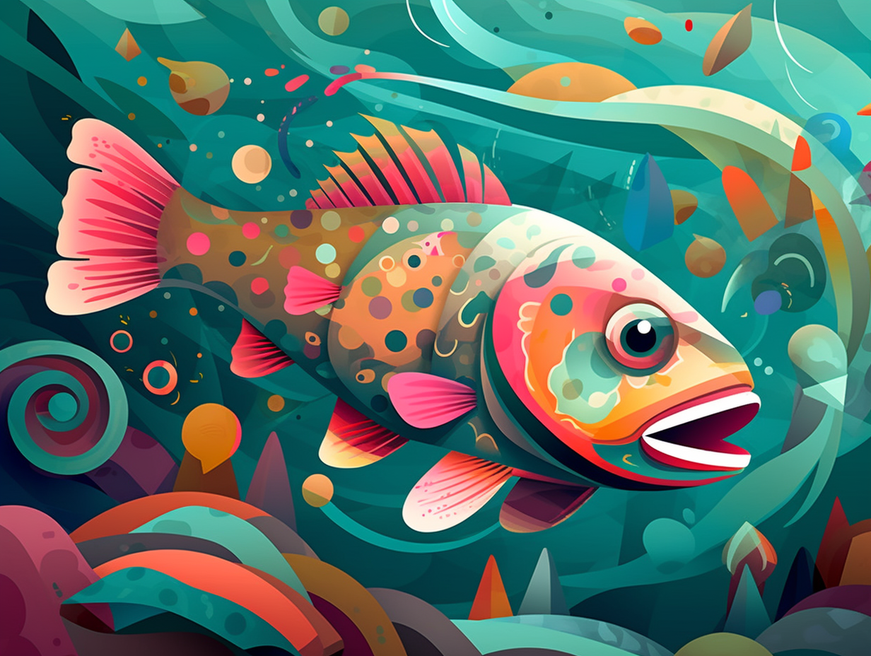 illustration of rainbow-trout
