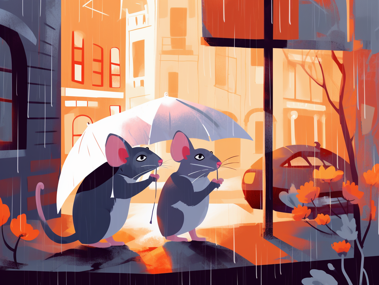 illustration of rats