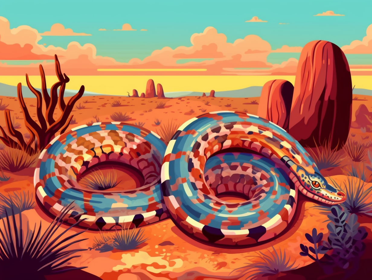 illustration of rattlesnakes