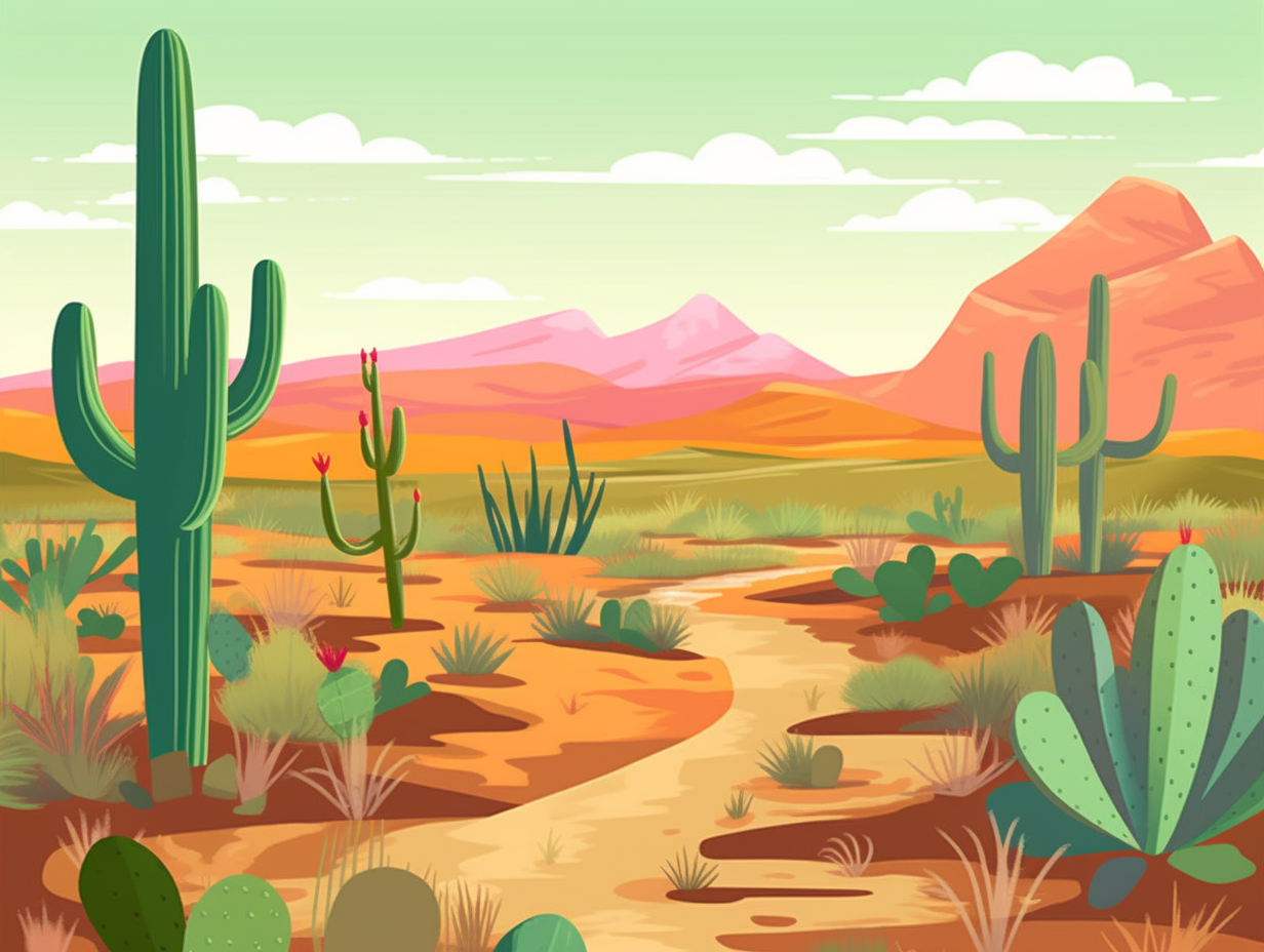 illustration of saguaro-national-park