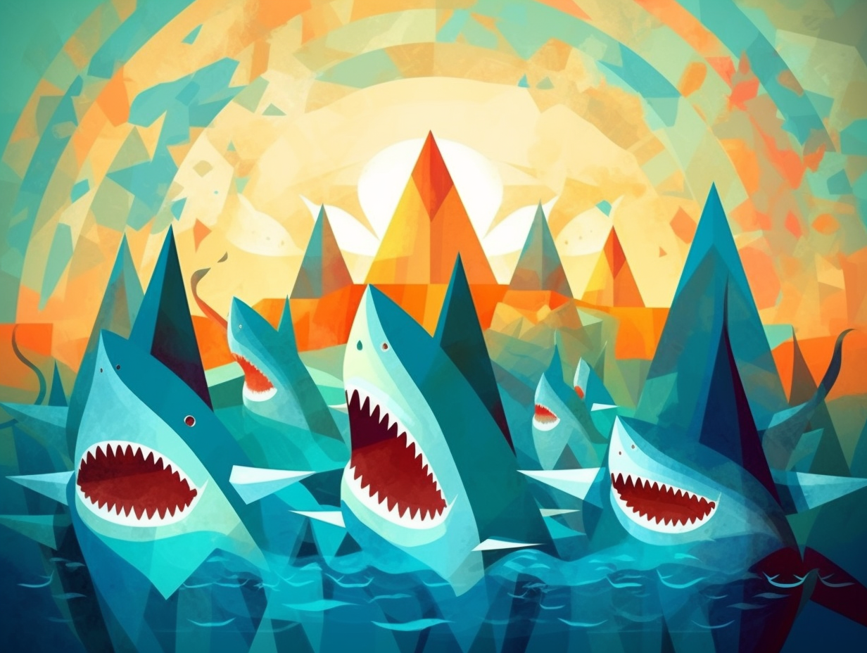 illustration of sharks-teeth