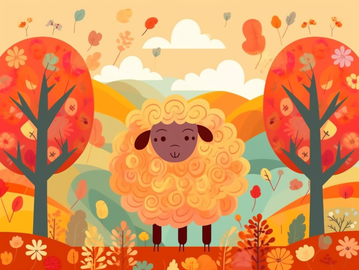 illustration of sheep-for-preschoolers
