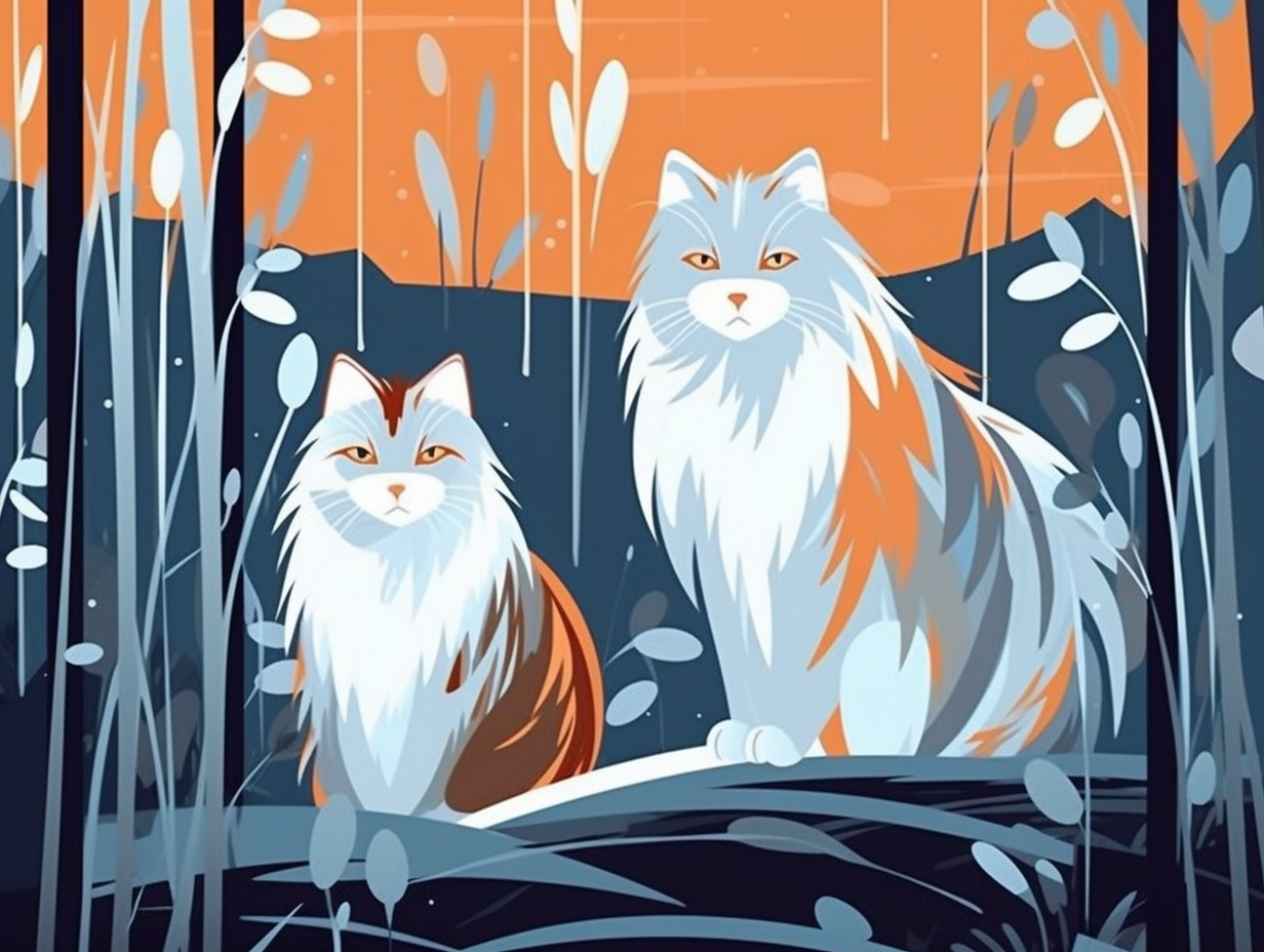 illustration of siberian-cats